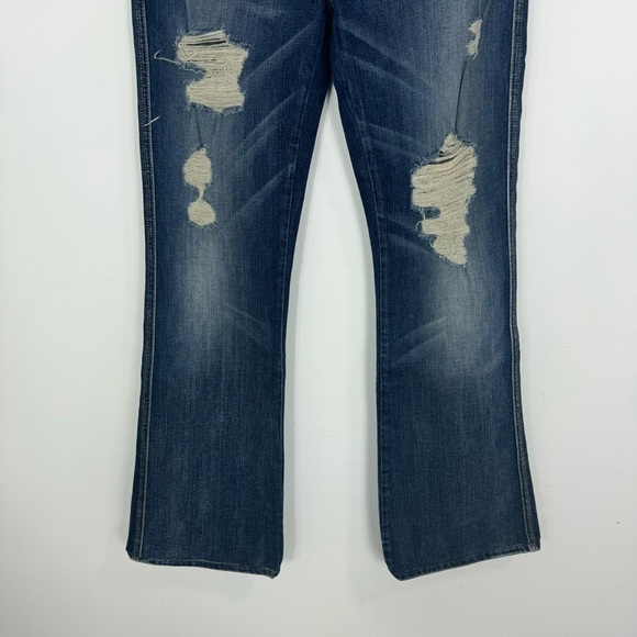7 For All Mankind A Pocket Jeans Style AU130Y525A Medium Rise 26 Womens Y2K - Picture 3 of 16